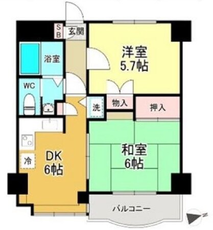 マキシムIK6の物件間取画像